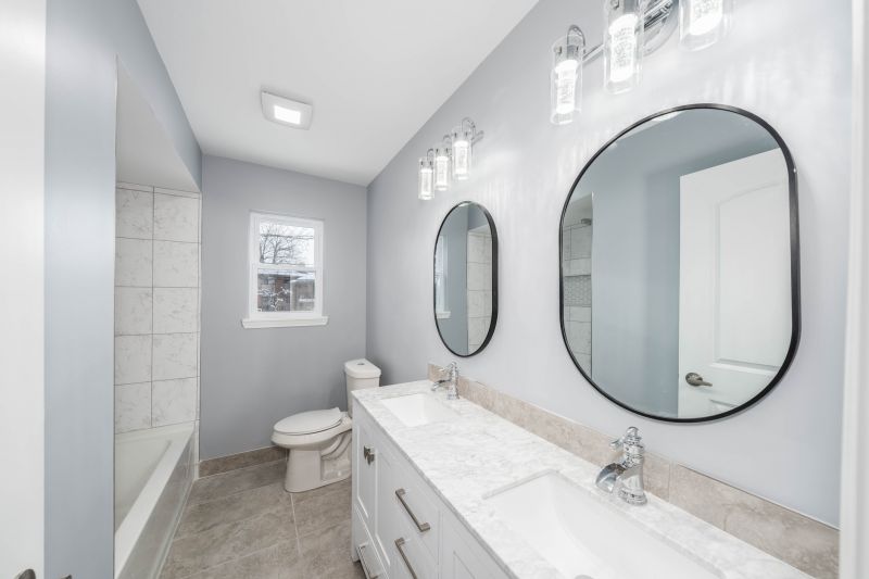 Vanity with Modern Fixtures
